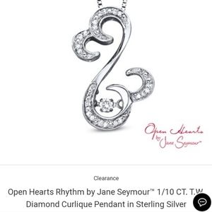 Jane seymore open heart necklace
